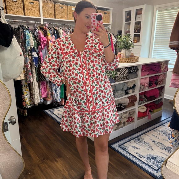 wenrine Dresses & Skirts - Wenrine Floral Dress with Pink and Green